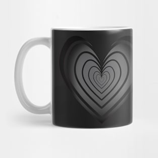 Rosy Heart (B&W 3) Mug